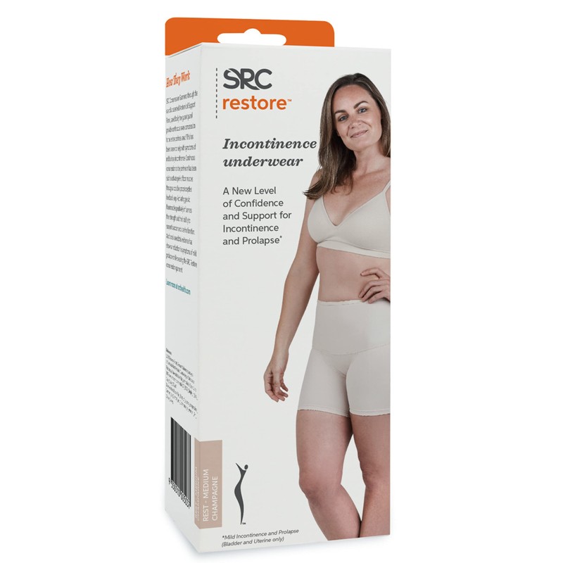 SRC Women's Compression Support Shorts (Orthotic/Brace) for Pelvic Floor Support,