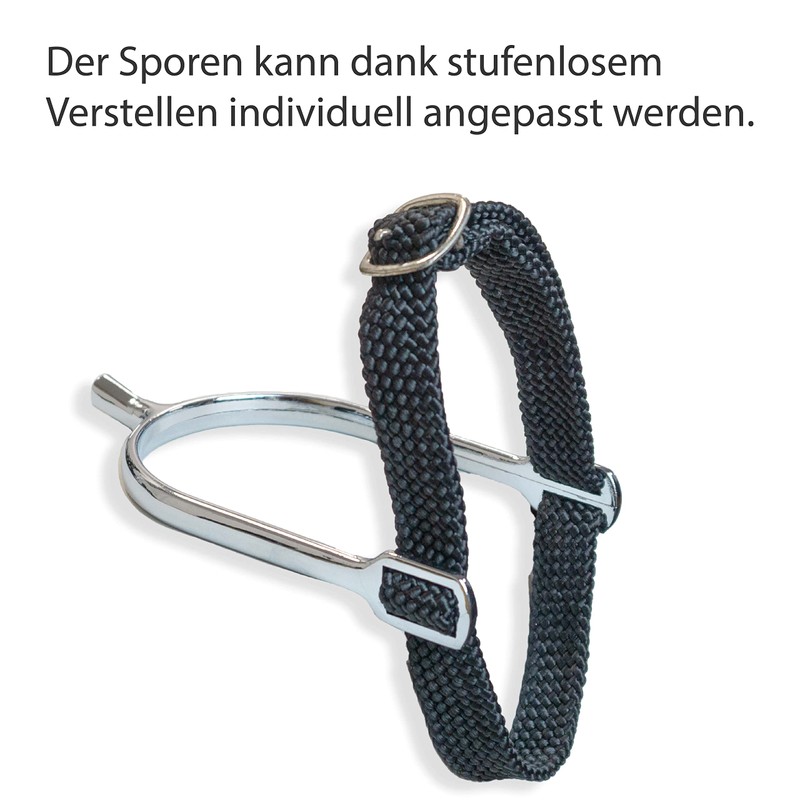 Pferdelinis Spur Straps in Black, Pack of 2 for Spurs,