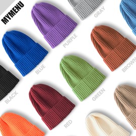 Beanie Hats Knit Caps Winter Warm Hats for Children Teenagers Youth Women Men (Pink)