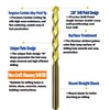 Masonry Drill Bit Set 1/8 in. Carbide Tip Golden Flute