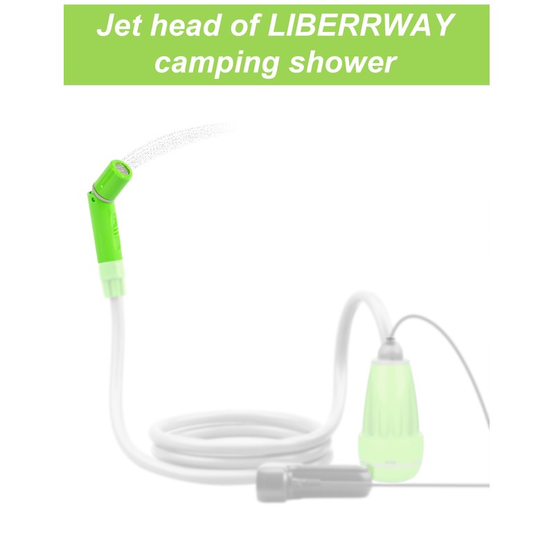 LIBERRWAY Camping Shower Head for Washing Bicycle Car Dog