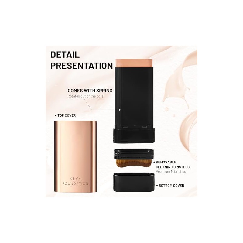 Satasiam Barra Maquillaje Antiarrugas Coreana Flawless Eraser Hidratante Ligera Doble