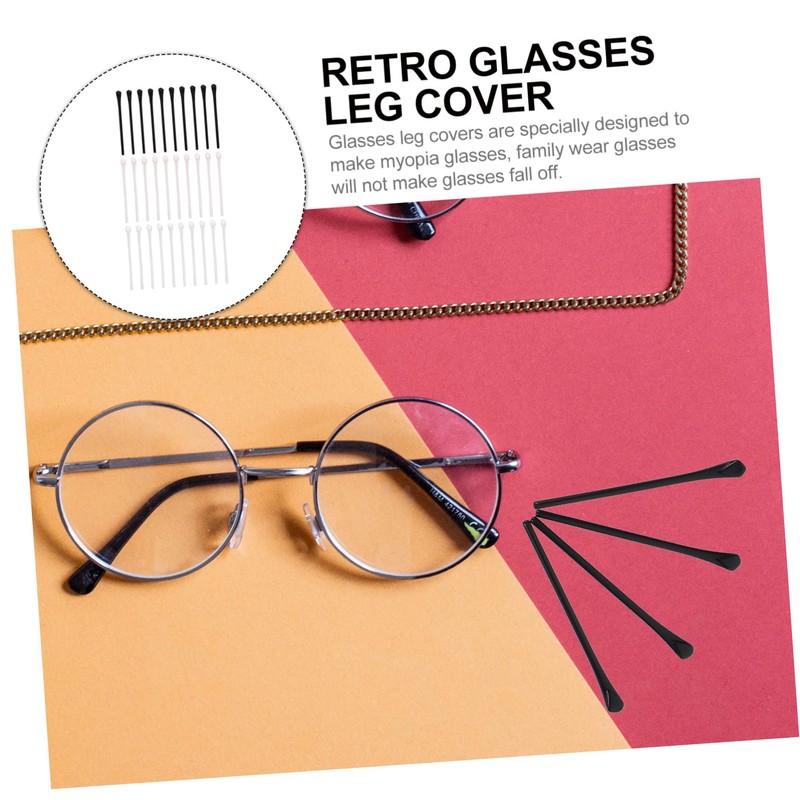Operitacx 15 Paare Antirutsch Brillenbeinüberzüge Retro Brillen Zubehör für Sicheren