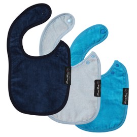 Mum2Mum Infant Wonder Bib, Baby Blue, Teal, Navy Blue