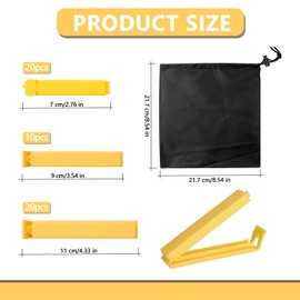 50 Pieces Food Sealing Clips in 3 Assorted Sizes 5 Colors, Bag Clips for Food Storage, Plastic Food Clips With Storage Bag, Colorful Bag Sealing Clips, Clip Closure Bag, Reusable Bag Sealer Clips