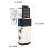 4V210-08 Electric Solenoid Valve, DC 24V Pneumatic Air Control Solenoid