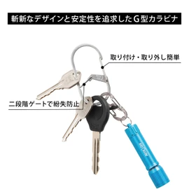NITEIZE G Carabiner #3, Stainless Steel, Silver, Small