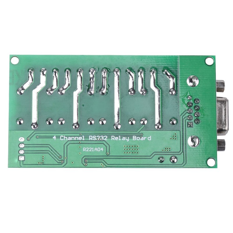 RS232 Relay Board 4Ch Remote Control Switch with RS232 DB9