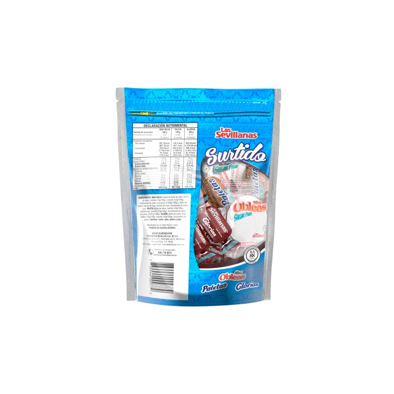 LAS SEVILLANAS SURTIDO DE DULCES SIN AZÚCAR 154.5G