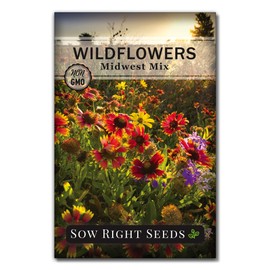Sow Right Seeds - Wildflowers Seeds to Plant in Midwest - Full Instructions for Planting and Growing a Beautiful Wild Flower Garden; Non-GMO Heirloom Seeds; Wonderful Gardening Gift (1)