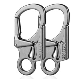 Carabiner, Double Anti-Error Locking, 7.5 cm Alloy Small Carabiner Hook for Outdoor Climbing, Key Pendant Carabiner