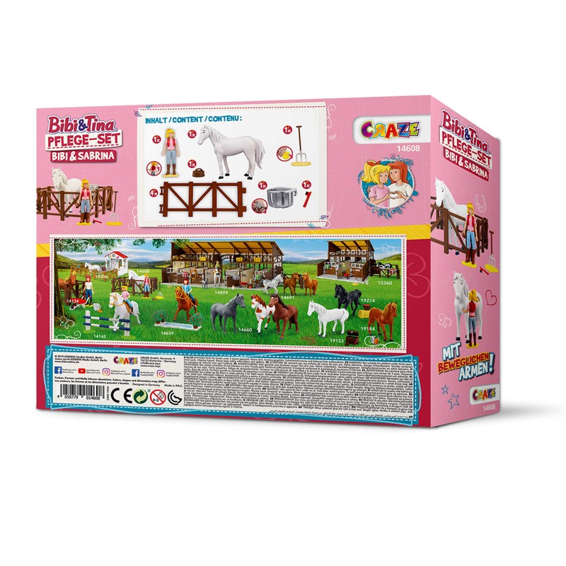 Craze Bibi & Tina Horse Grooming Set, Horse Riding Toy
