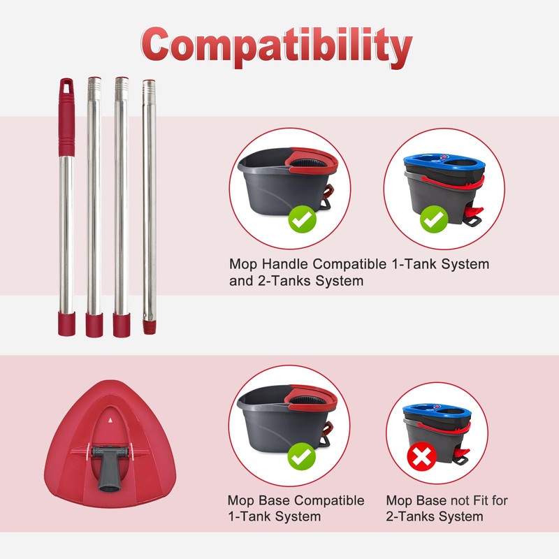 Mop Handle for Ocedar, Spin Mop Replacement Handle for O