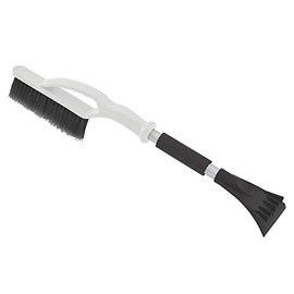 Superio Dual Function Car Snow Brush with Ice Scraper Foam Grip, One Size, Grey