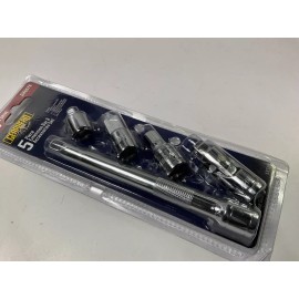 Gearhead GH6076 3/8" Drive Extension Bar & Accessories Set, 5-Piece