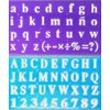 2 Alphabet Letter Number Stencils - Upper and Lower case