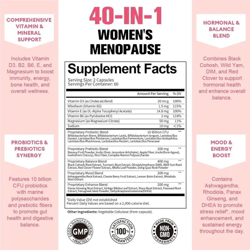 Totaria Suplemento Completo Menopausia Mujeres