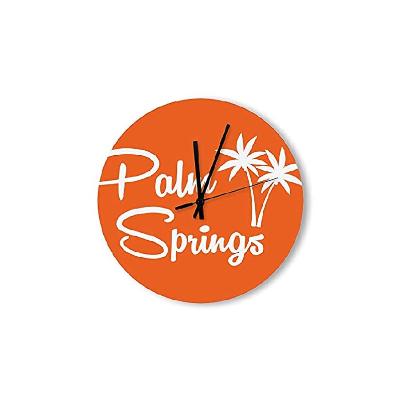 Palm Springs Mid Century Wall Clock Modern Chic Style Clocks