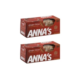 Anna's Swedish Thins Ginger, Cookies 5.25 Oz (Pack of 2)