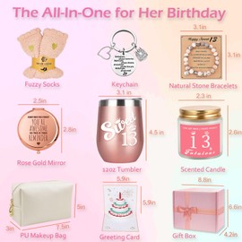Awfrky Awfrky 13th Birthday Gifts for Girls, Gifts for 13 Year Old Girls, Best Birthday Gift Ideas for Teen Girls Daughter, Niece, Granddaughter, Sister Her, Unique Birthday Gifts Stuff for Girls