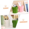 FUNOMOCYA 3pcs Desk Trash Can Makeup Brush Holder Cute Pen