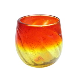 New Instagenic Churaumi Frothing Glass (Large) Red & Yellow
