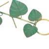 Birds Feeder Hanging Metal Green Leaf Shape Hummingbirds Feeder for