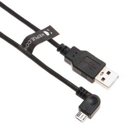 Rechtwinkliges Micro-USB-Kabel, 90 Grad abgewinkeltes Lade- und Datensynchronisierungskabel im Auto-Ladekabel, kompatibel mit TomTom START 50, 20, 25, 40, 35, 30, 60 GPS-Sat-Navigationssystem 1m