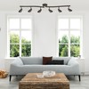 Globe Electric 59376 Grayson 6-Light Adjustable S-Shape Track Lighting, Bronze