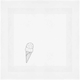 'Double Scoop Ice Cream Cone' Cotton Napkin/Dinner Cloth (NK00042761)