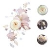 Healvian Elegant Wedding Hair Comb for Bride Floral Side Comb