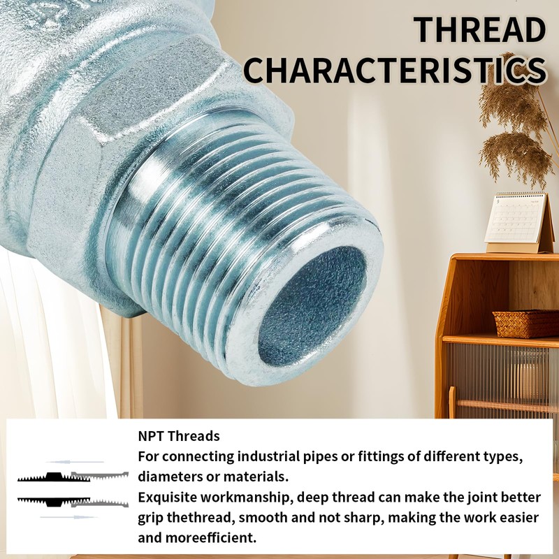 ChillWaves Iron Air Hose Fitting, 3/4" NPT Male 2 Lug