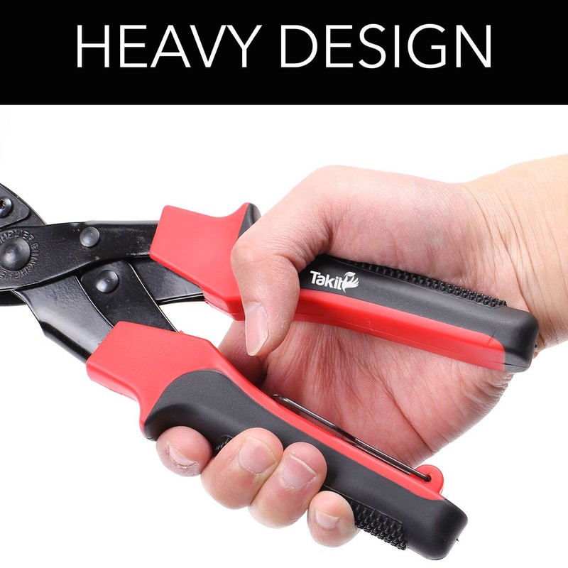 TAKIT Hole Punch Plier, Revolving Heavy Duty Leather Hole Punching