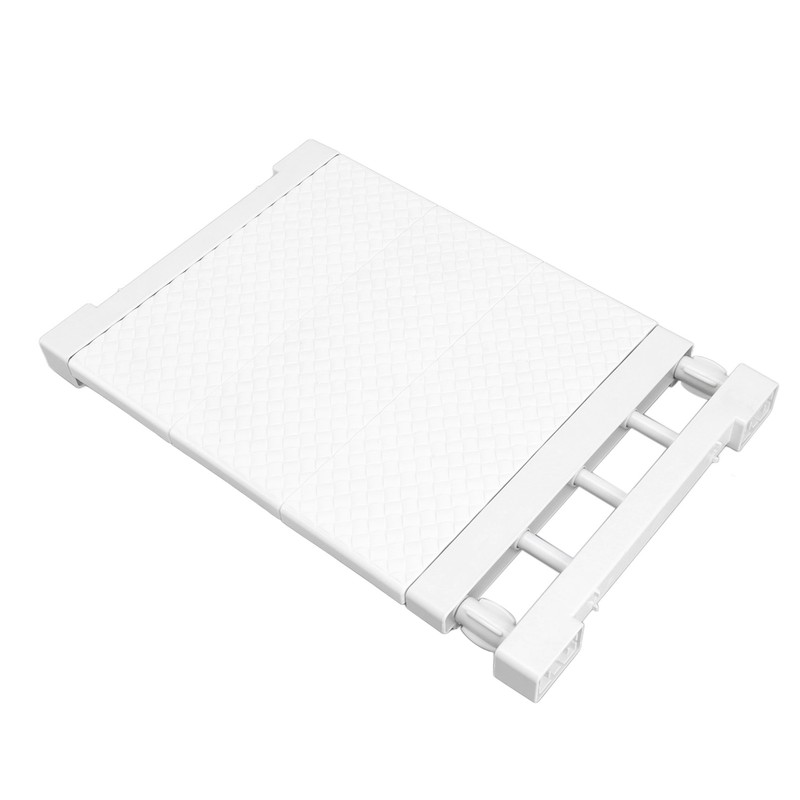 Tension Shelf Adjustable Closet Divider 24cm Width Storage Rack for