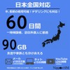 Japan SIM Card 60 Days Data Only | 90GB High-Speed
