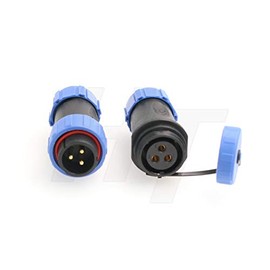 Hangton HE21 3 Pin Male Female Cable Connector Round Waterproof 30A for LED/Navy/Lighting crimp