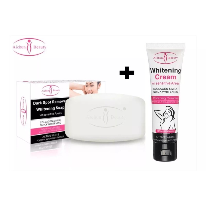 Universo en Linea Kit Crema Y Jabón Aclarante Aichun Colágeno