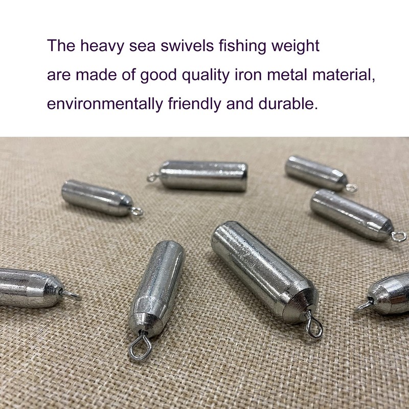 TaoTaoChong Fishing Weights Inline Iron Casting Sinkers 150g /5 oz