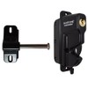 Weatherables Keystone Black Zinc Diecast Metal 1-Sided Key-Lockable Gate Latch