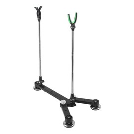 Nicear Fishing Rod Holder Adjustable Rod Pod Fishing Pole Rack Stand Folding Rod Ground Bank Mount Bracket Fishing Rod Rack Fishing Rod Ground Bank Black