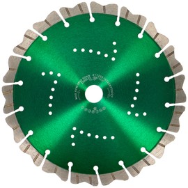 PRODIAMANT Premium Diamond Cutting Disc Concave Turbo 230 mm x 22.2 mm for Stone Concrete Dry Cut Diamond Disc