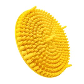 JUSTTOP Dirt Trap Car Wash Bucket Insert, 10.24" Diameter Car Wash Filter Helps Remove Dirt & Debris, Universal Washing Grit Trap Cleaning Tool for Car Truck SUV, Car Accessories (Yellow)