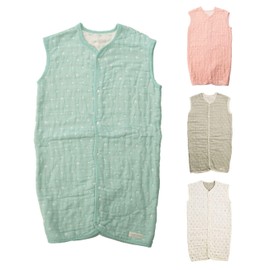 【Angerolux】Sleeper Baby Gauze Newborn Made in Japan Kids Cotton / 6-Ply Gauze Sleeper Mint Blue 110-120cm