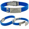 Emergency Medical Alert Bracelet with Star of Life Badge and