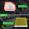 Dacall Activated Carbon Cabin & Engine Air Filter Set fit