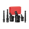Bates- Impact Universal Joint with Drill Socket Adapter Set, 6