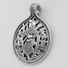 Dryad Design Skadi Norse Goddess of Winter Pendant - Sterling Silver Norse Gift Pagan Jewelry