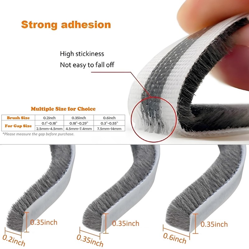 32.8 Ft Self Adhesive Seal Strip Weather Stripping Weatherstrip for