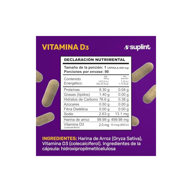 Suplemento Vitamina 400 Apoyo Salud Ósea Dental Muscular Inmunológica Vitaminas