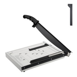 VEVOR Paper Cutter, Guillotine Trimmer, 15" Cut Length, 16 Sheets Capacity, Heavy Duty Guillotine Paper Cutter with Guard Rail/Blade Lock for Cardstock/Cardboard, Paper Trimmer for Home Office School